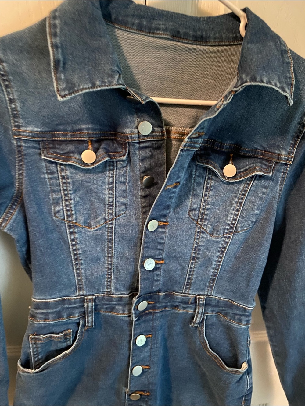 SHEIN Light Blue Denim Midi Dress with Buttons - Picture 2 of 6